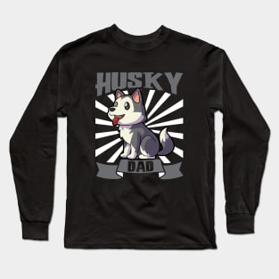 Husky Dad - Siberian Husky Long Sleeve T-Shirt